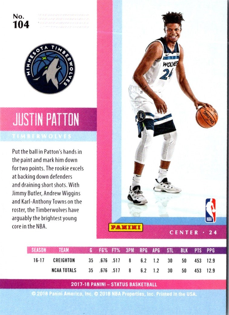 2017 Panini Status Justin Patton