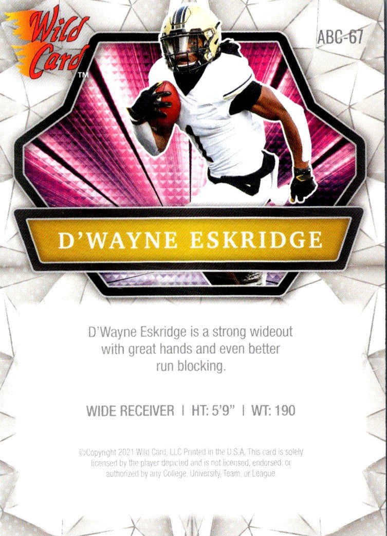 2021 Wild Card D'Wayne Eskridge