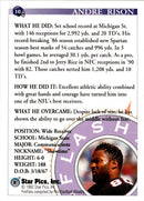 1992 Star Pics Andre Rison