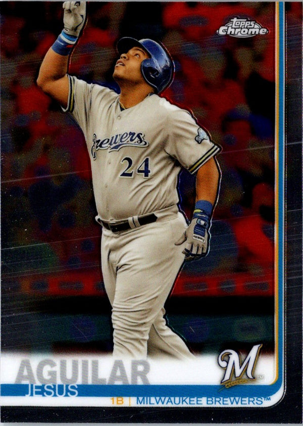 2019 Topps Chrome Jesus Aguilar #287