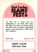 1991 Foot Locker Slam Fest Jerry Lucas