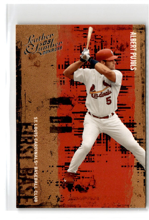 2005 Donruss Leather & Lumber Albert Pujols #5