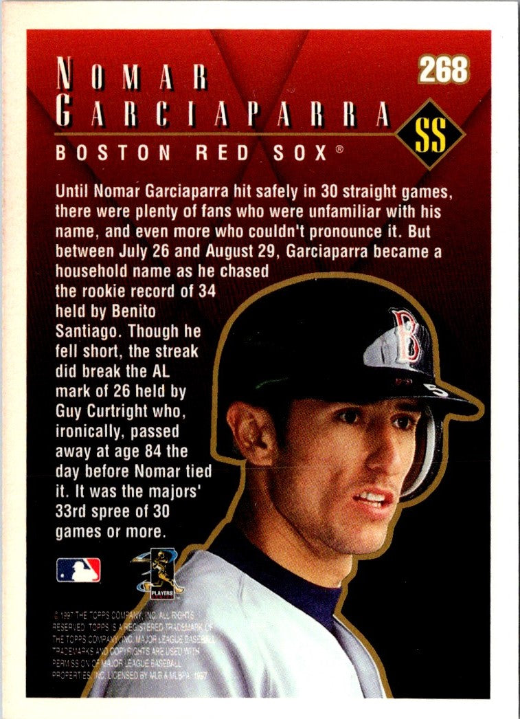 1998 Topps Minted in Cooperstown Nomar Garciaparra