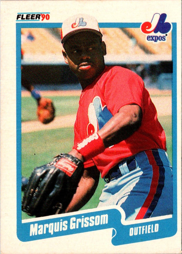 1990 Fleer Canadian Marquis Grissom #347 Rookie