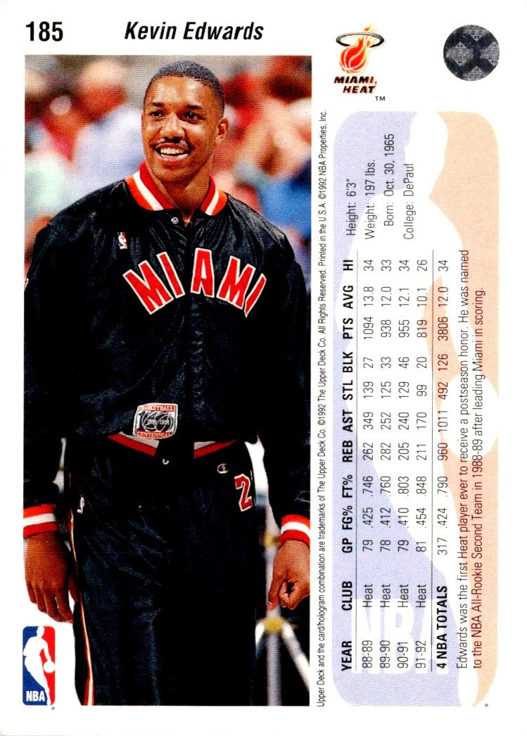 1992 Upper Deck Kevin Edwards
