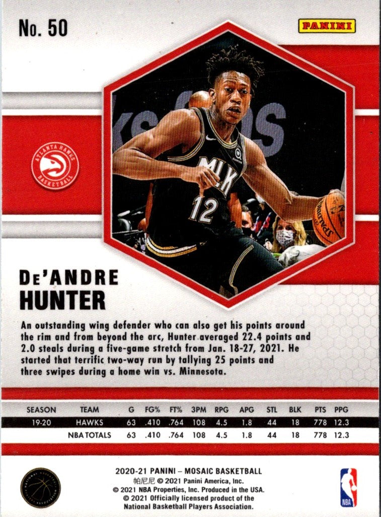 2020 Panini Mosaic De'Andre Hunter