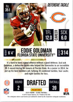 2015 Score Eddie Goldman #351 Rookie