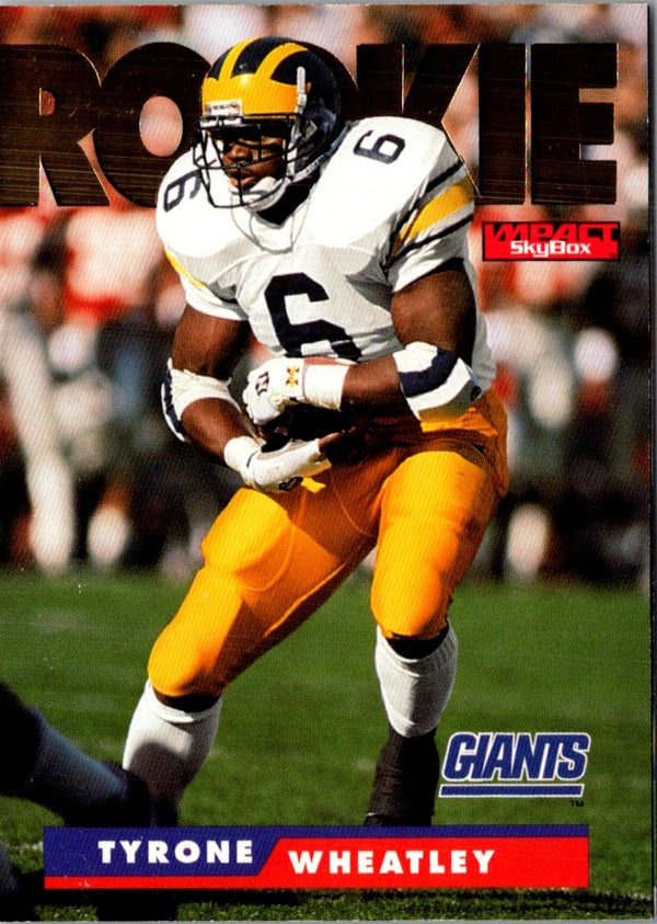 1995 SkyBox Impact Tyrone Wheatley #181 Rookie