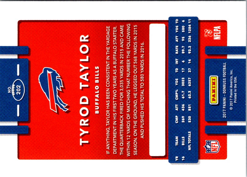 2017 Donruss Tyrod Taylor