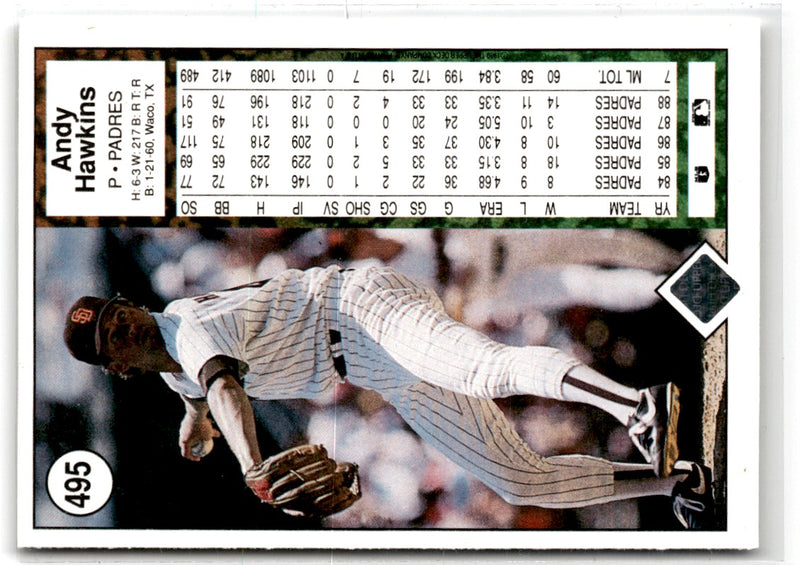 1989 Upper Deck Andy Hawkins