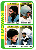 1978 Topps Sherman Smith/Steve Largent/Autry Beamon/Walter Packer #526