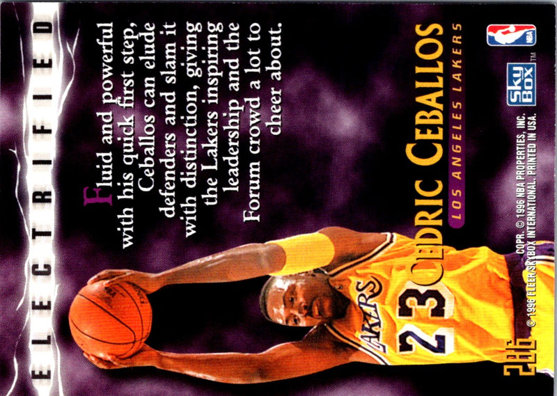 1995 SkyBox Premium Cedric Ceballos