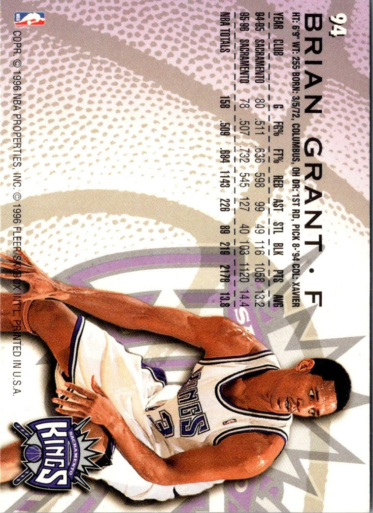 1996 Fleer European Brian Grant