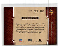 2005 Playoff Prestige Gridiron Heritage Foil Daunte Culpepper #GH-7 021/100