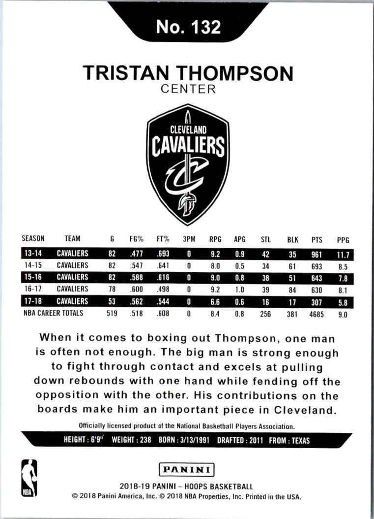 2018 Hoops Winter Tristan Thompson