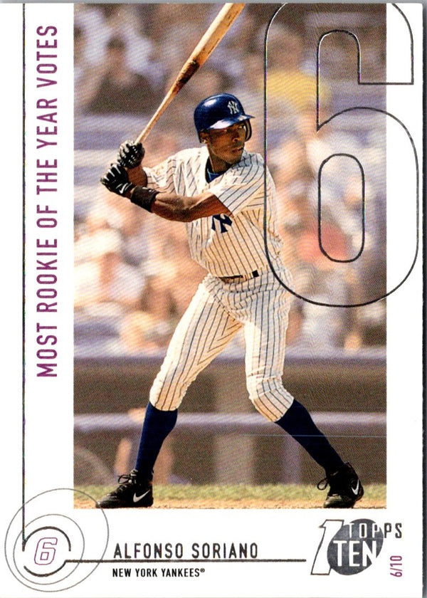 2002 Topps Ten Alfonso Soriano #126