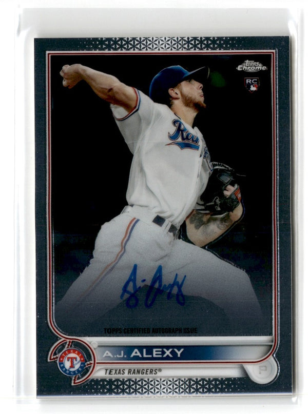 2022 Topps Chrome Rookie Autographs A.J. Alexy #RA-AJA Autograph