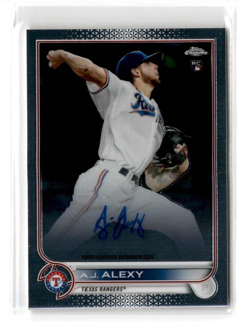 2022 Topps Chrome Rookie Autographs A.J. Alexy