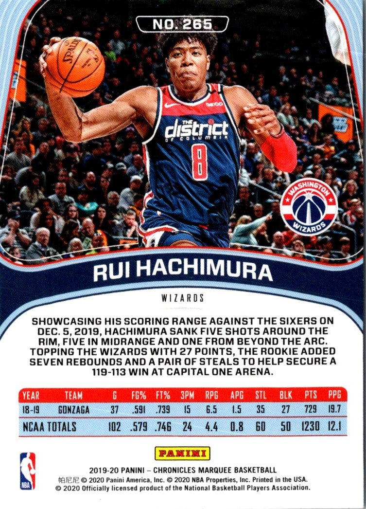 2019 Panini Absolute Memorabilia Rui Hachimura