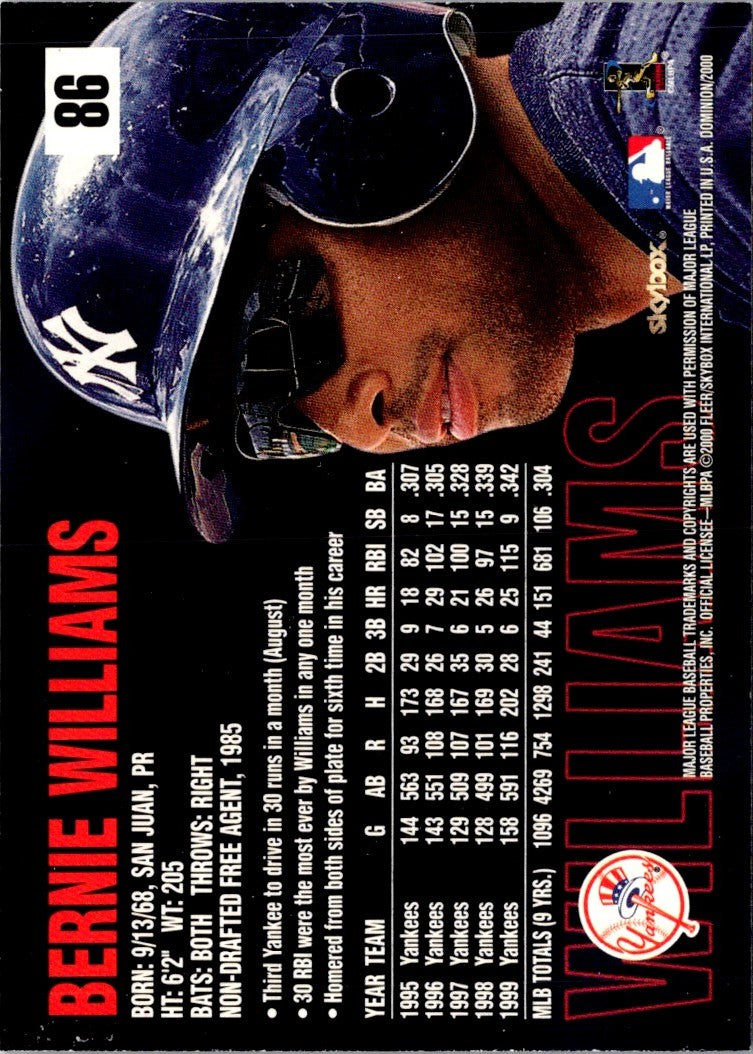 1999 SkyBox E-X Century Milestones of the New York Yankees