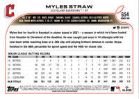 2022 Topps Myles Straw #654
