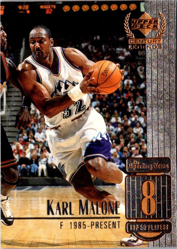 1999 Upper Deck Century Legends Karl Malone #8