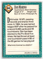 1984 Topps Stickers Dan Marino #222
