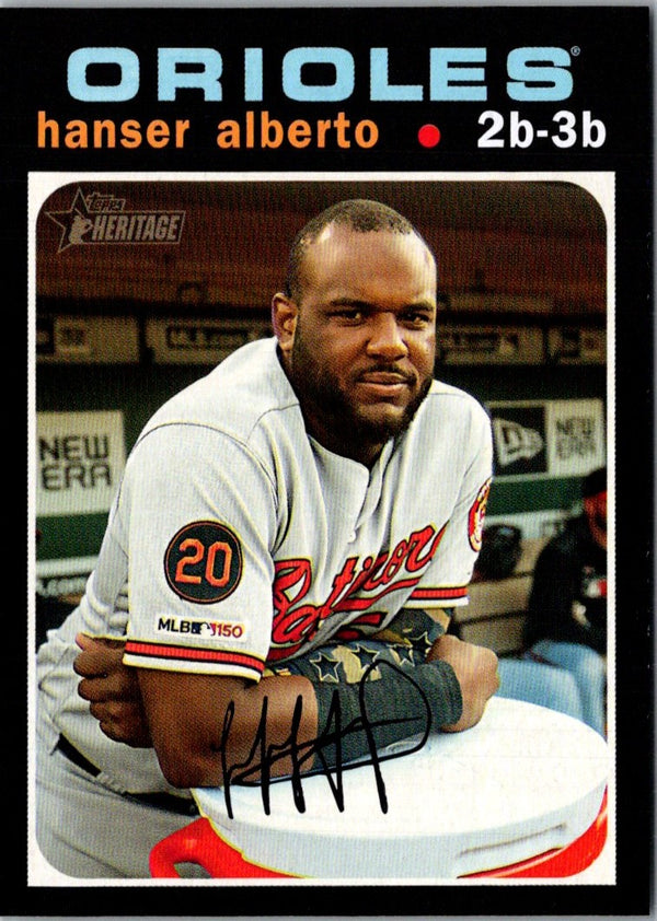 2020 Topps Heritage Hanser Alberto #396