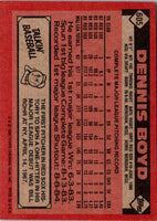 1986 Topps Dennis Boyd #605