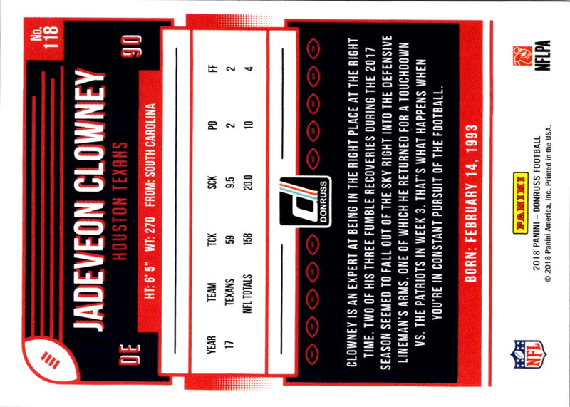 2018 Donruss Jadeveon Clowney
