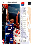1992 Upper Deck Lionel Simmons