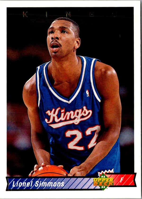 1992 Upper Deck Lionel Simmons #243