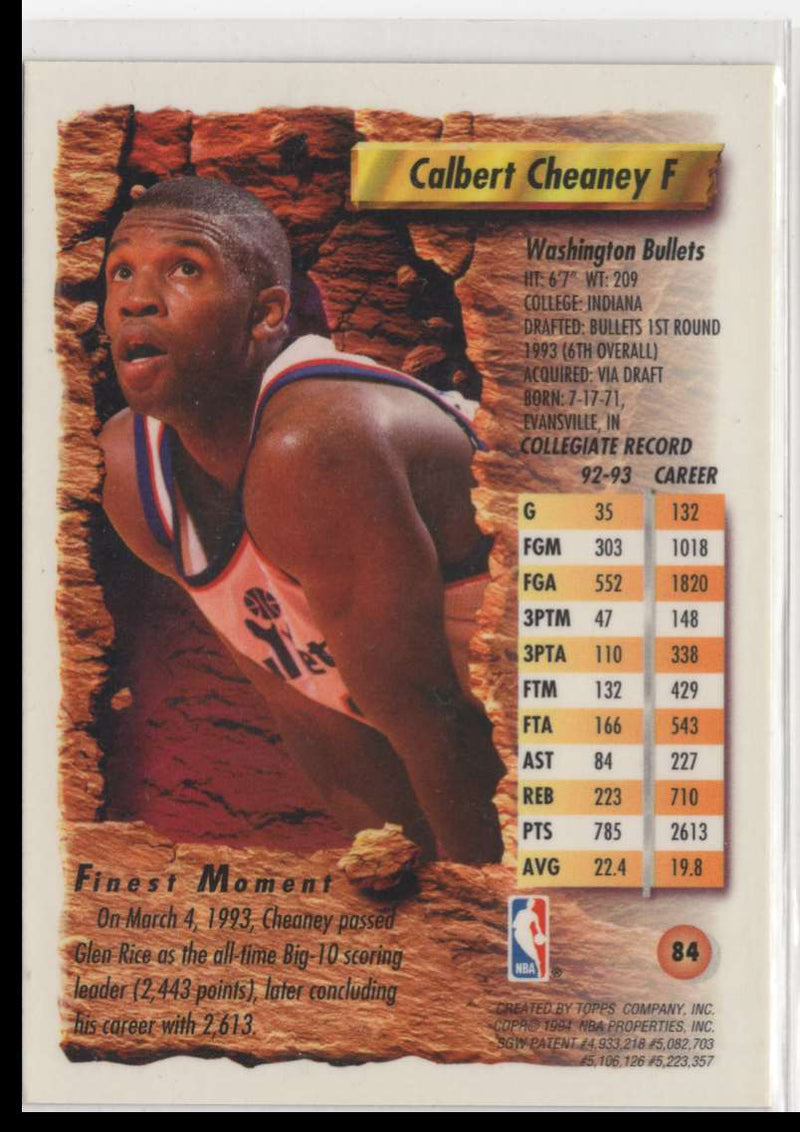 1994 Topps Calbert Cheaney