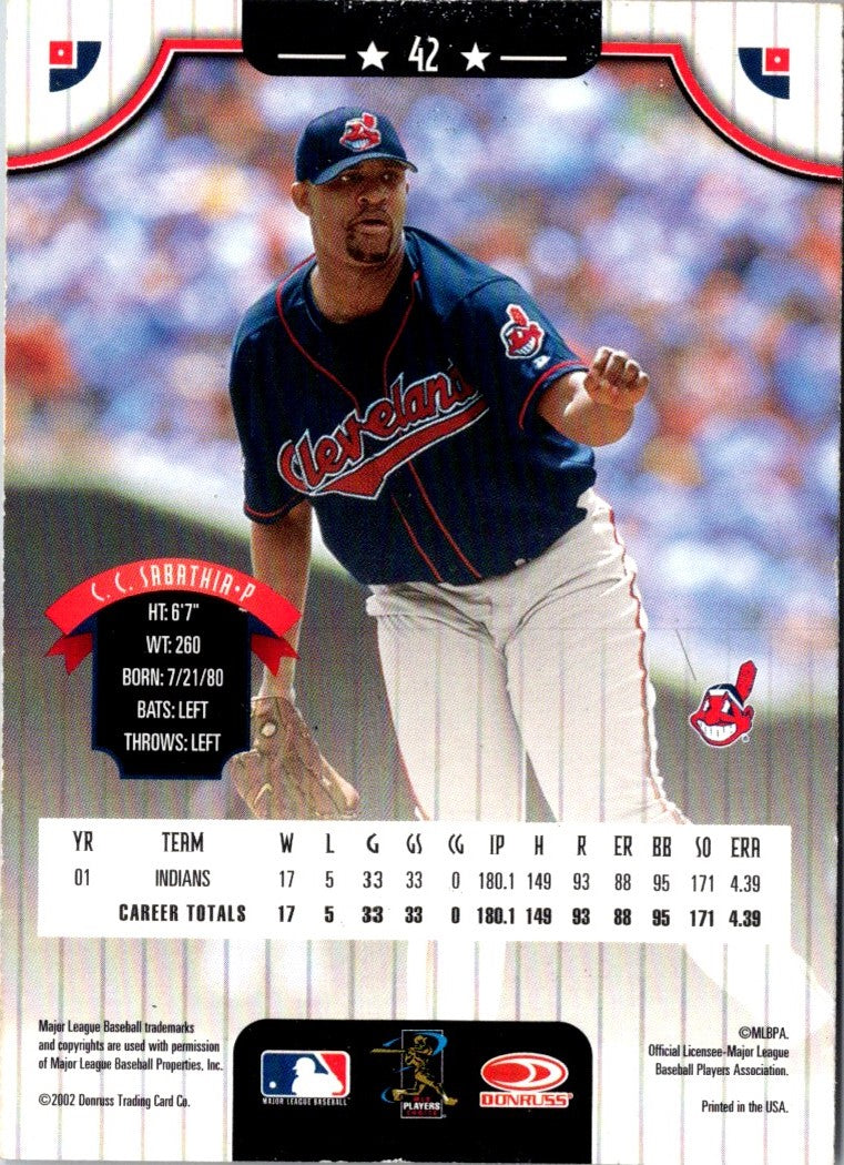 2002 Donruss CC Sabathia