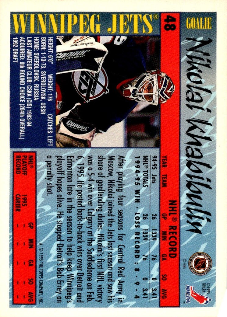 1995 Topps Nikolai Khabibulin