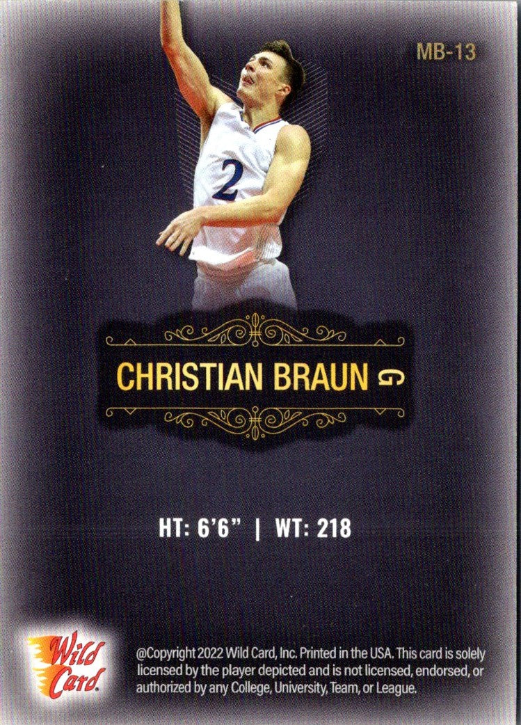 2022 Wild Card Matte Christian Braun