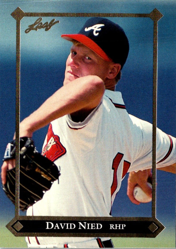 1992 Leaf Gold Rookies David Nied #BC-10