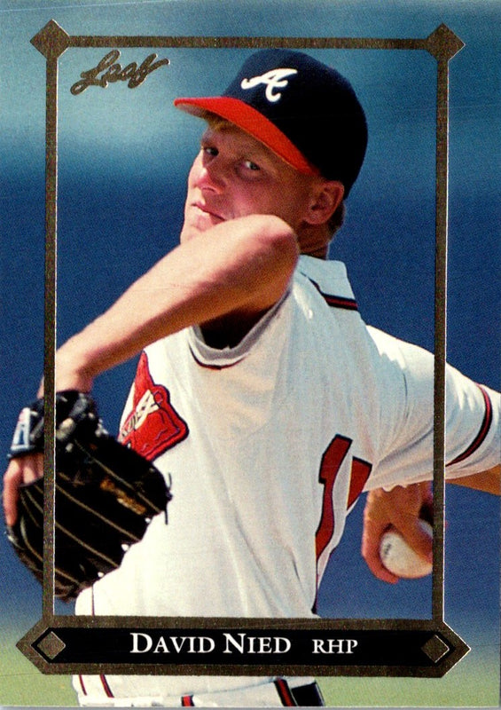 1992 Leaf Gold Rookies David Nied #BC-10