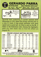 2016 Topps Heritage Gerardo Parra #67