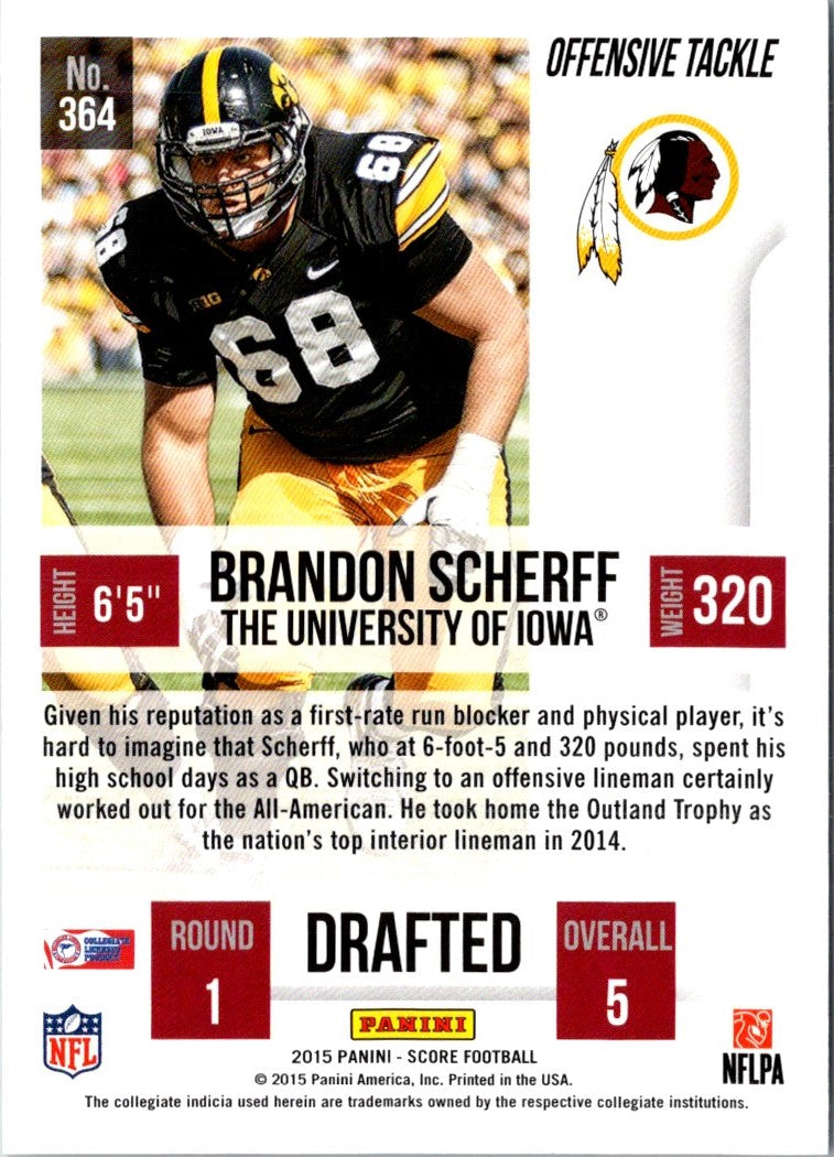 2015 Score Scorecard Brandon Scherff