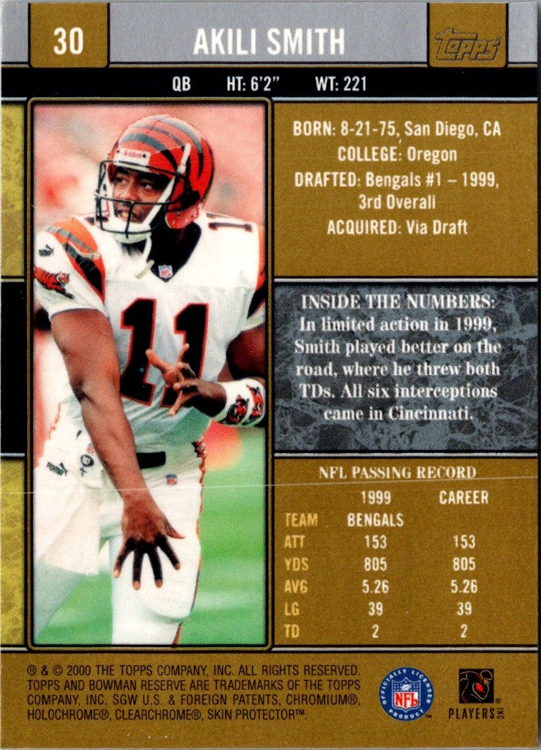 2000 Bowman Reserve Akili Smith