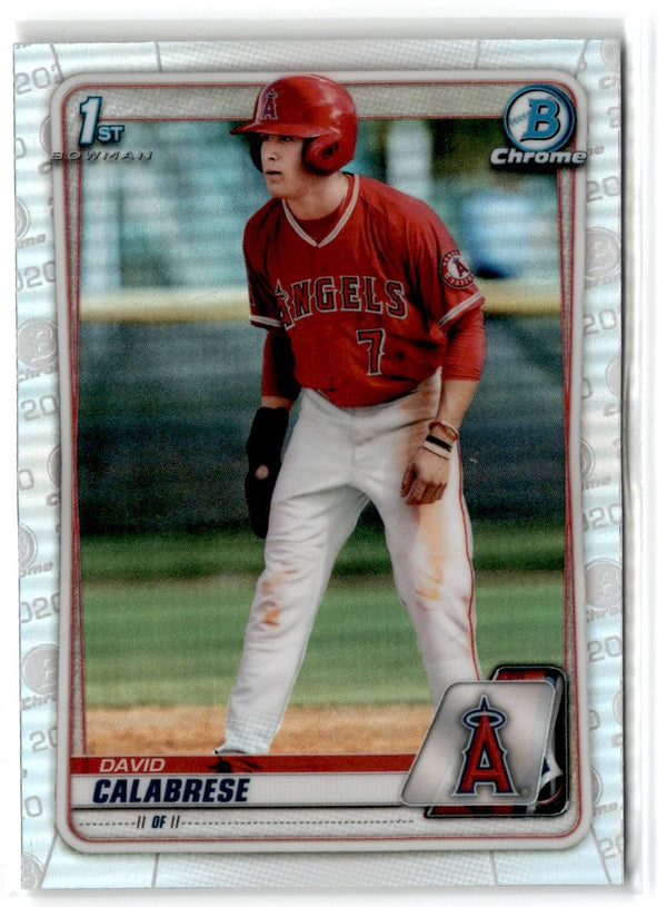 2020 Bowman Draft Chrome David Calabrese #BD-103