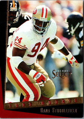 1993 Select Dana Stubblefield #169 Rookie