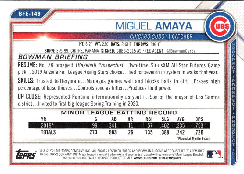 2021 Bowman 1st Edition Miguel Amaya