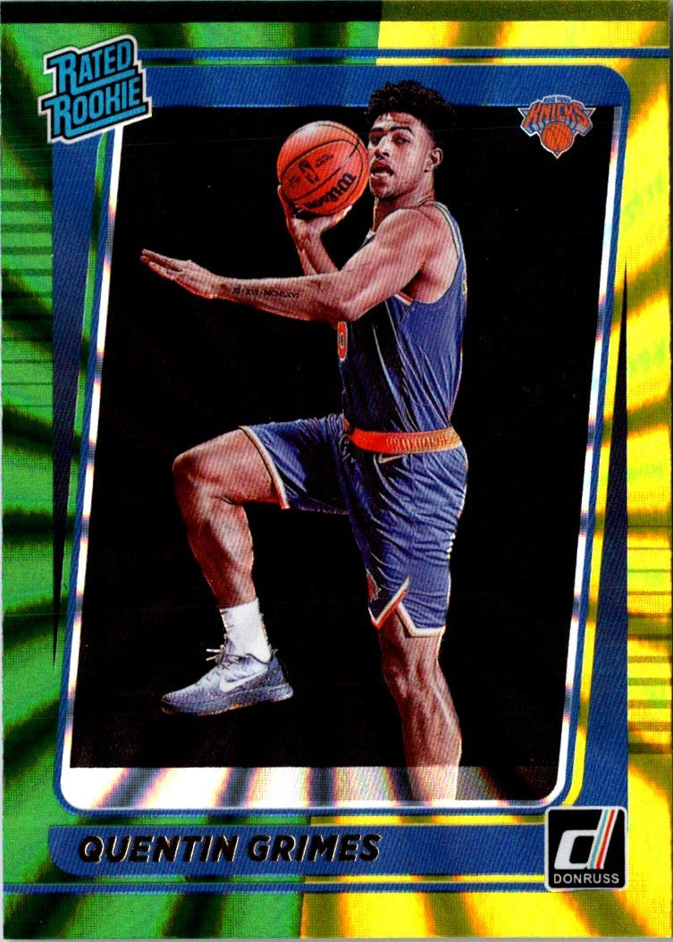 2021 Donruss Rated Rookies Quentin Grimes