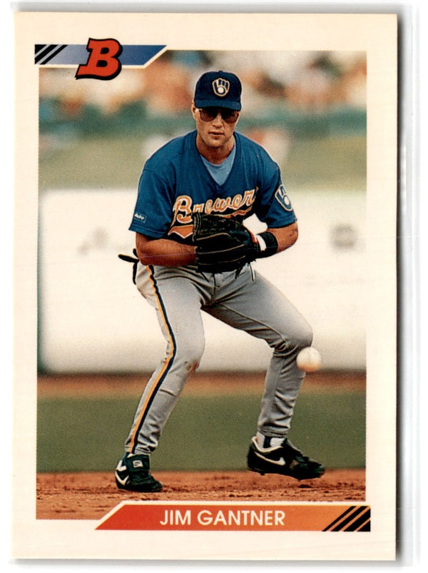 1992 Bowman Jim Gantner #301