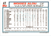 1992 Topps Traded Moises Alou #4T