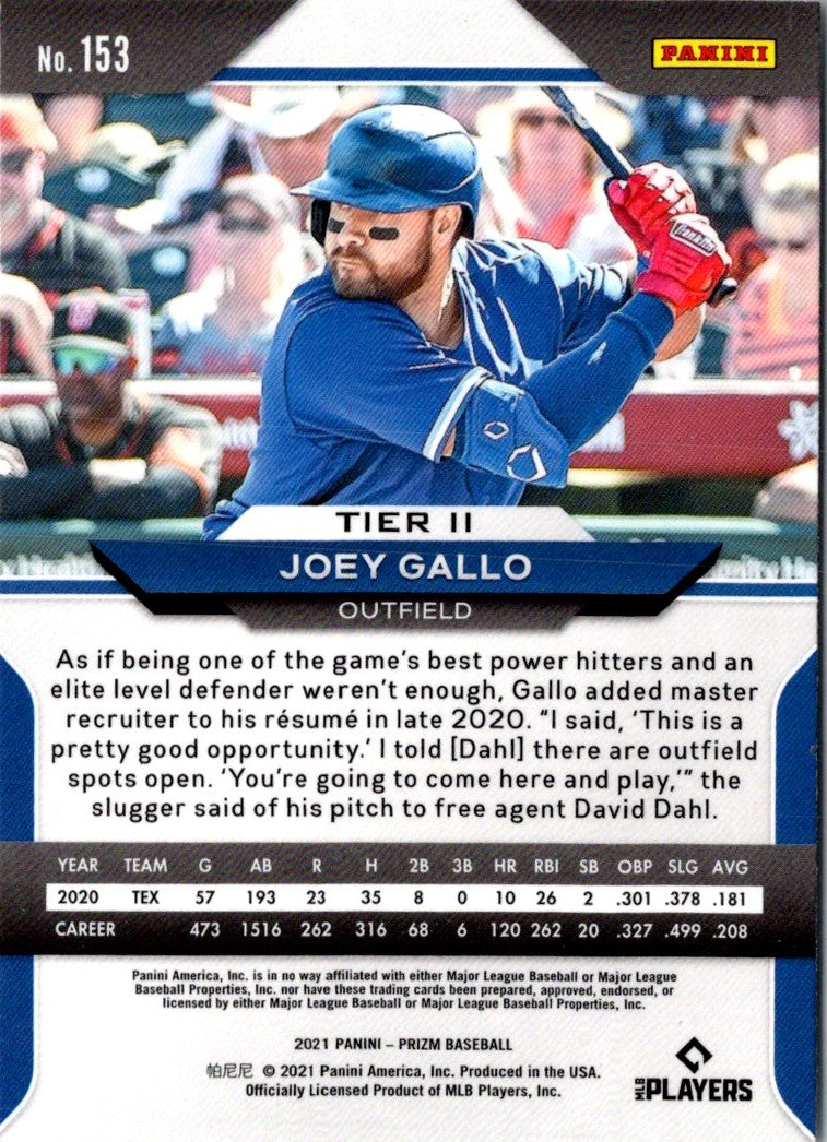 2021 Panini Prizm Joey Gallo