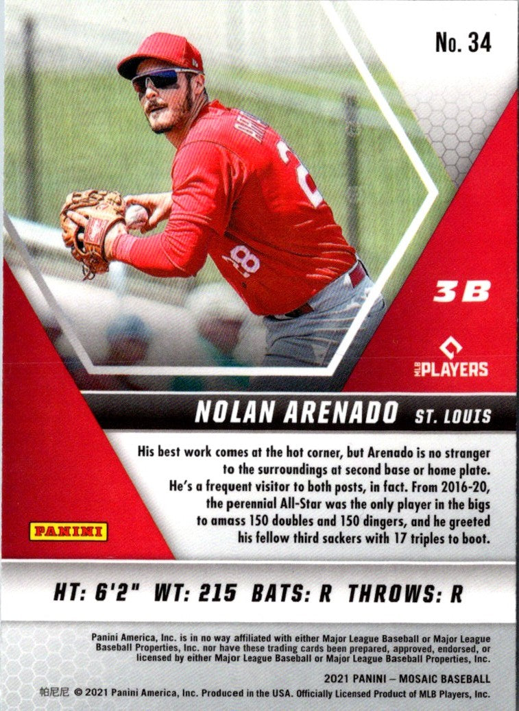 2021 Panini Mosaic Nolan Arenado