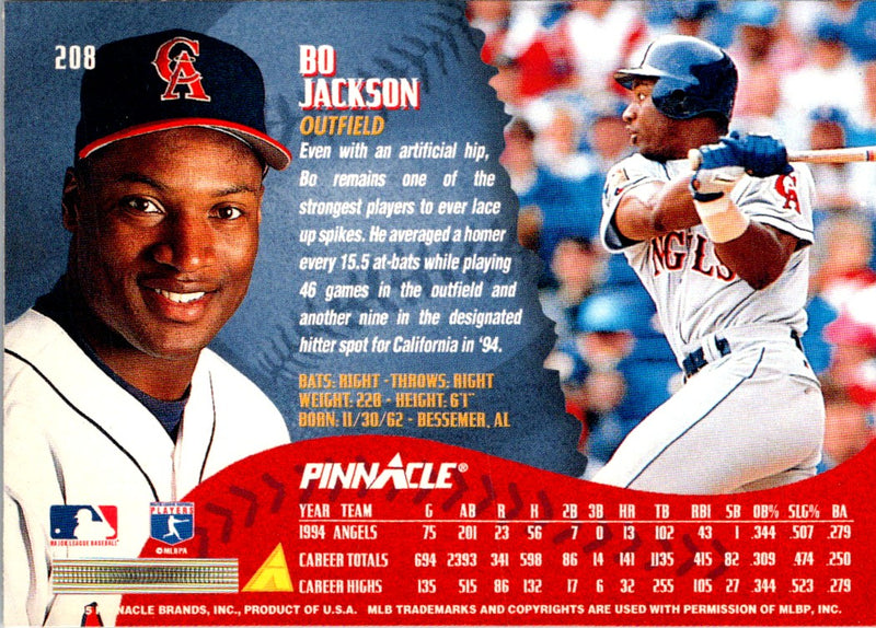 1995 Pinnacle Bo Jackson